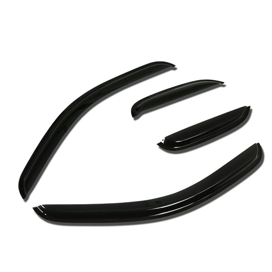 PROTECTOR DE VENTANA WINDOW VISORS - 07-13 CHEVY SILVERADO 1500, SILVERADO 2500, SILVERADO 3500, GMC SIERRA, SIERRA 1500, SIERRA 2500, SIERRA 3500 - 4PCS - EXTENDED CAB - DARK SMOKE