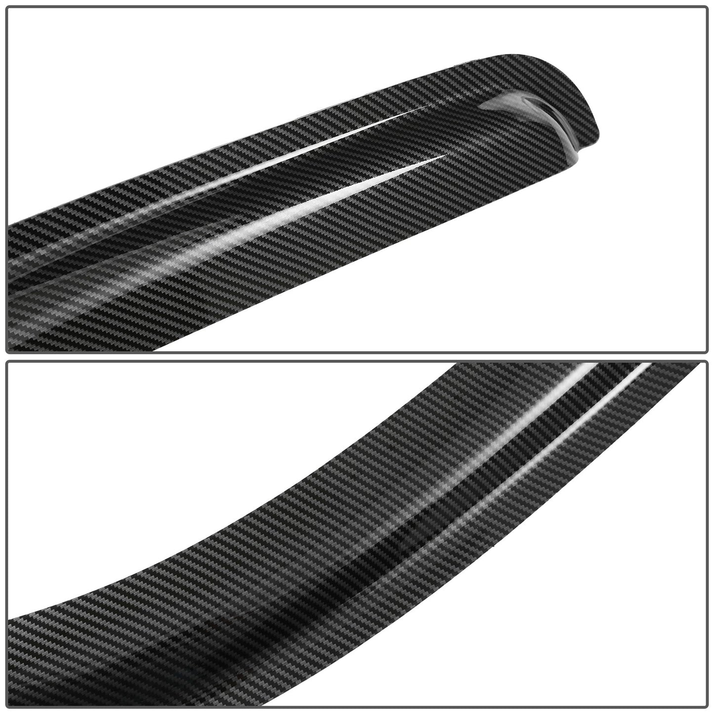 PROTECTOR DE VENTANA WINDOW VISORS - 99-06 CHEVY SILVERADO 1500 2500 3500 / 99-06 GMC SIERRA 1500 2500 3500 / 07 CHEVY SILVERADO 1500 2500 3500 CLASSIC / 07 GMC SIERRA 1500 2500 3500 CLASSIC - FITS STANDARD CAB MODELS - CARBON FIBER PATTERN STYLING - 2PCS