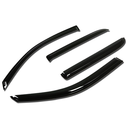PROTECTOR DE VENTANA WINDOW VISORS - 02-06 GMC ENVOY, CHEVY TRAILBLAZE / 03-08 ISUZU ASCENDER - 4PCS - FITS 7 PASSENGER MODEL ONLY - DARK SMOKE