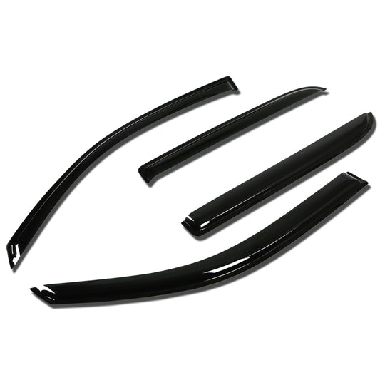 PROTECTOR DE VENTANA WINDOW VISORS - 02-06 GMC ENVOY, CHEVY TRAILBLAZE / 03-08 ISUZU ASCENDER - 4PCS - FITS 7 PASSENGER MODEL ONLY - DARK SMOKE