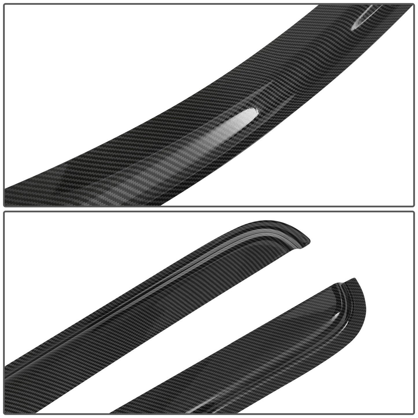 PROTECTOR DE VENTANA WINDOW VISORS - 04-09 DODGE DURANGO - CARBON FIBER PATTERN STYLING - 4PCS - BLACK