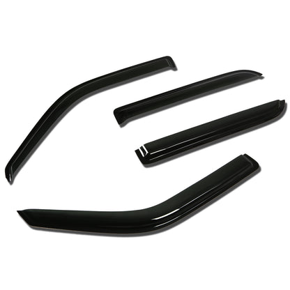 PROTECTOR DE VENTANA WINDOW VISORS - 01-03 FORD F-150 - 4PCS - CREW CAB - DARK SMOKE