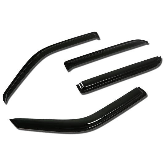 PROTECTOR DE VENTANA WINDOW VISORS - 01-03 FORD F-150 - 4PCS - CREW CAB - DARK SMOKE