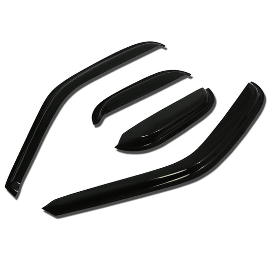 PROTECTOR DE VENTANA WINDOW VISORS - 97-99 FORD F-250 / 1999 FORD F-150 / 2004 FORD F-150 HERITAGE - 4PCS - EXTENDED CAB - DARK SMOKE