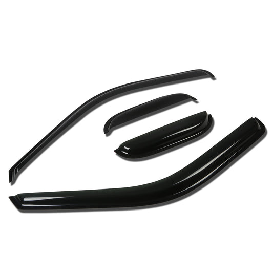 PROTECTOR DE VENTANA WINDOW VISORS - 99-15 FORD F-250, F-350 SUPER DUTY - 4PCS - EXTENDED CAB - DARK SMOKE