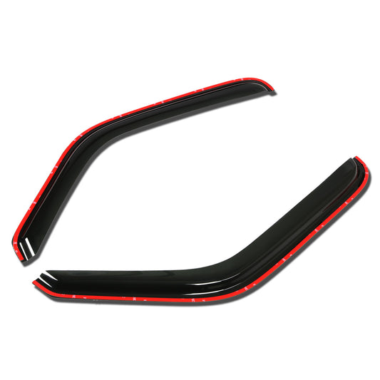 PROTECTOR DE VENTANA WINDOW VISORS - 93-11 FORD RANGER ALL MODELS / 01-05 FORD RANGER EDGE / 05-11 FORD RANGER XL, RANGER XLT / 94-09 MAZDA B2300 / 98-01 MAZDA B2500 / 94-07 MAZDA B3000 - 2PCS - DARK SMOKE