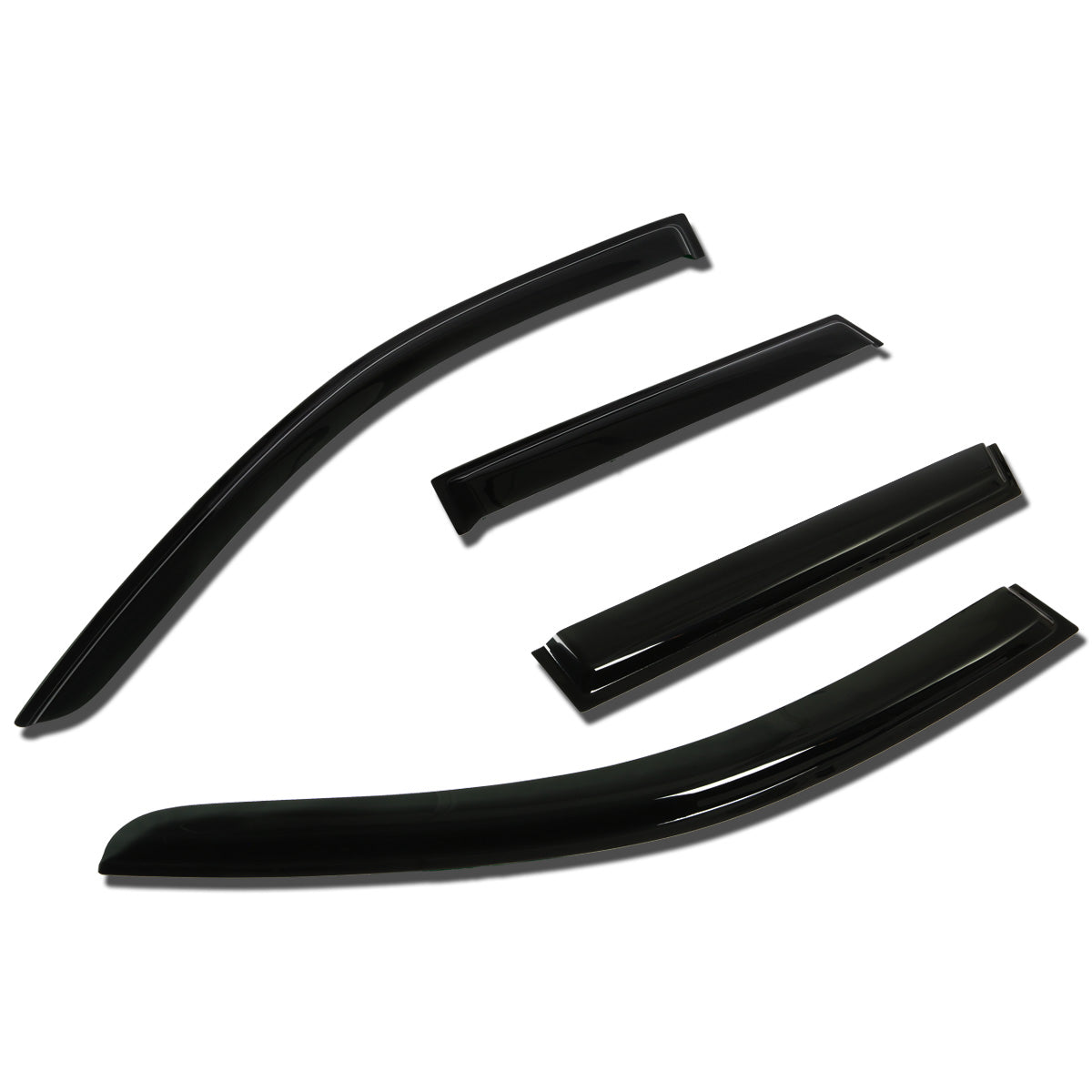 PROTECTOR DE VENTANA WINDOW VISORS - 07-13 MITSUBISHI OUTLANDER - 4PCS - DARK SMOKE