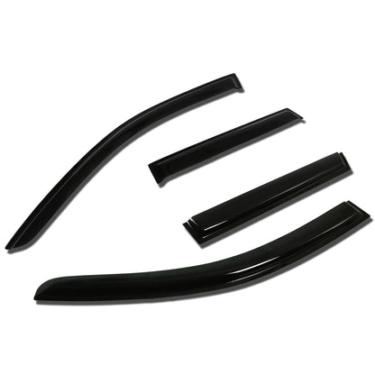 PROTECTOR DE VENTANA WINDOW VISORS - 07-13 MITSUBISHI OUTLANDER - 4PCS - DARK SMOKE