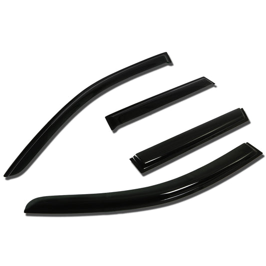 PROTECTOR DE VENTANA WINDOW VISORS - 07-13 MITSUBISHI OUTLANDER - 4PCS - DARK SMOKE