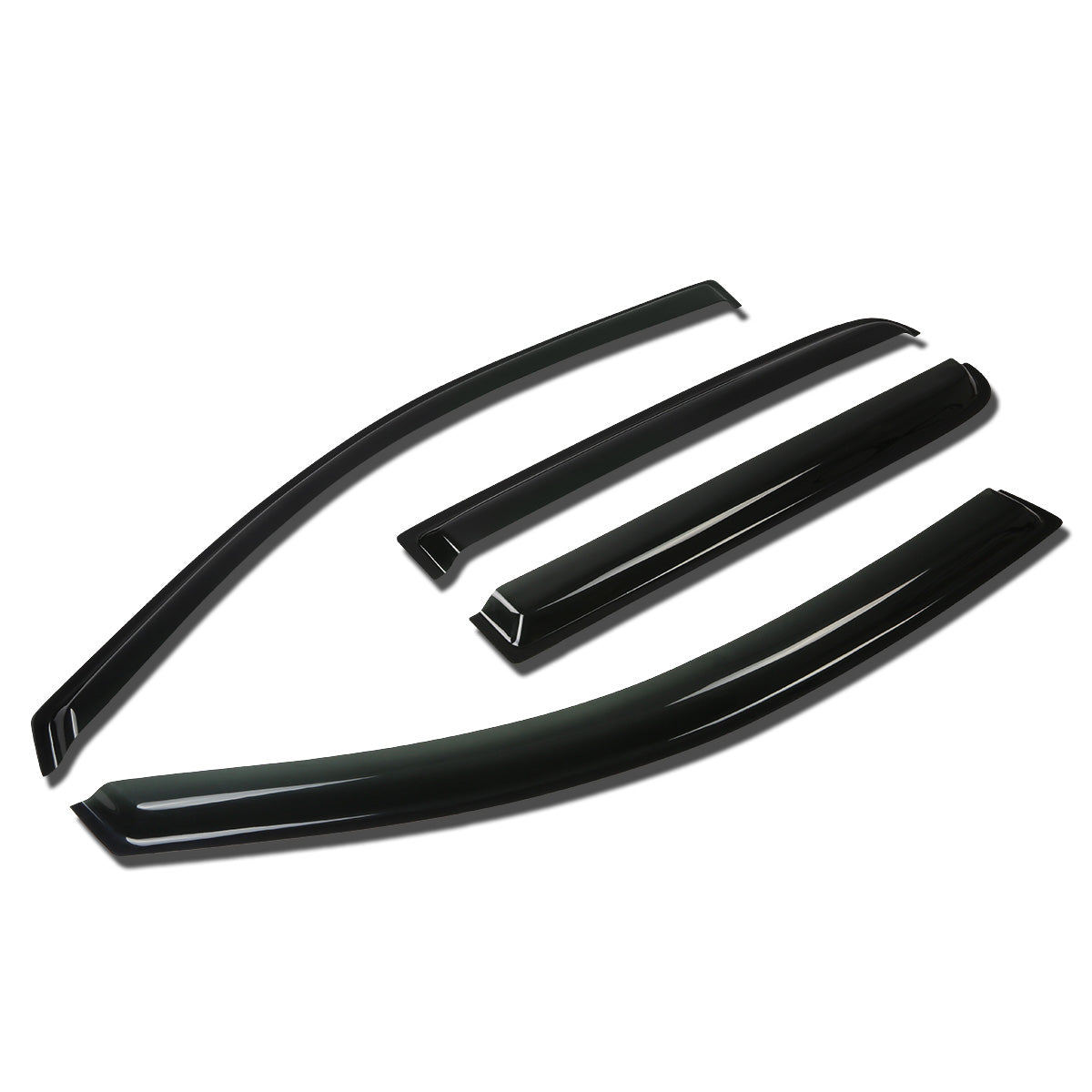 PROTECTOR DE VENTANA WINDOW VISORS - 04-14 NISSAN TITAN - 4PCS - CREW CAB - DARK SMOKE
