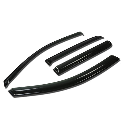 PROTECTOR DE VENTANA WINDOW VISORS - 04-14 NISSAN TITAN - 4PCS - CREW CAB - DARK SMOKE