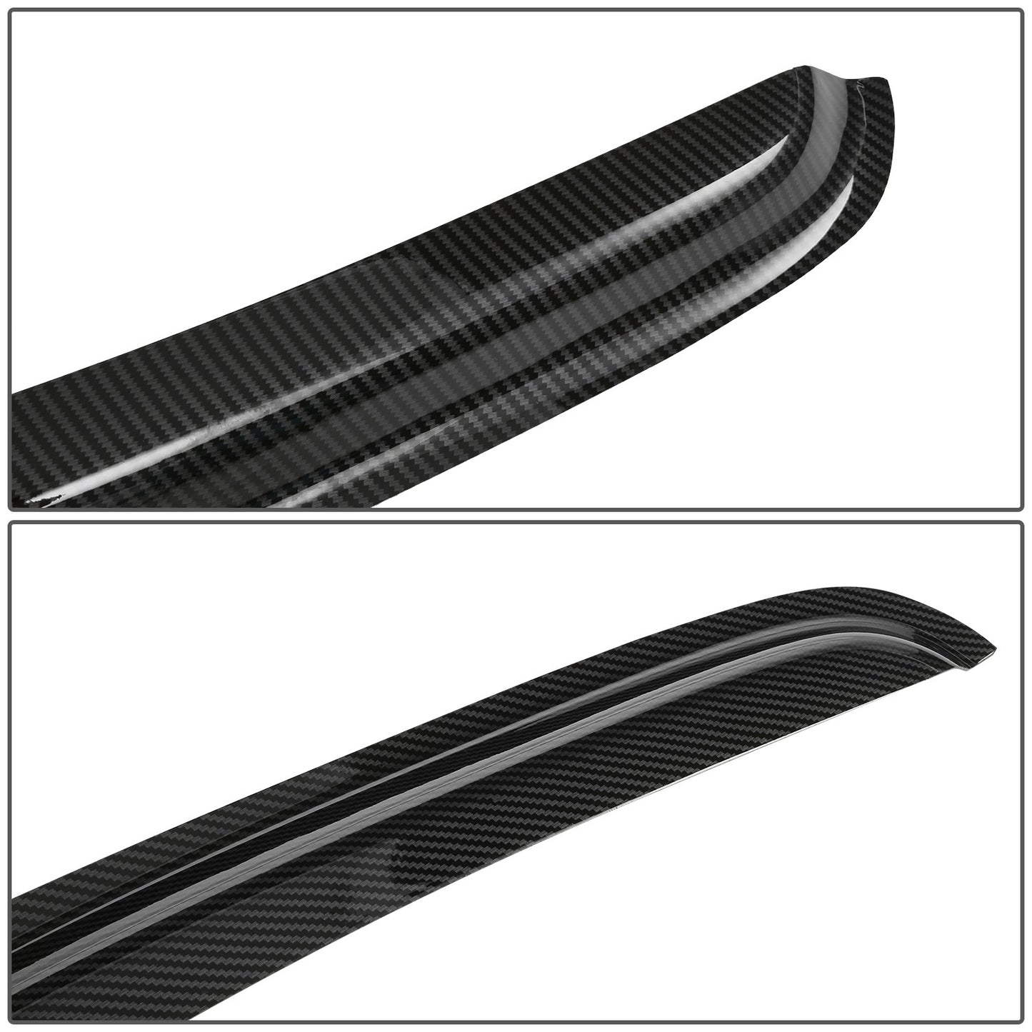 PROTECTOR DE VENTANA WINDOW VISORS - 95-04 TOYOTA TACOMA - FITS EXTENDED CAB MODELS - CARBON FIBER PATTERN STYLING - 4PCS - BLACK