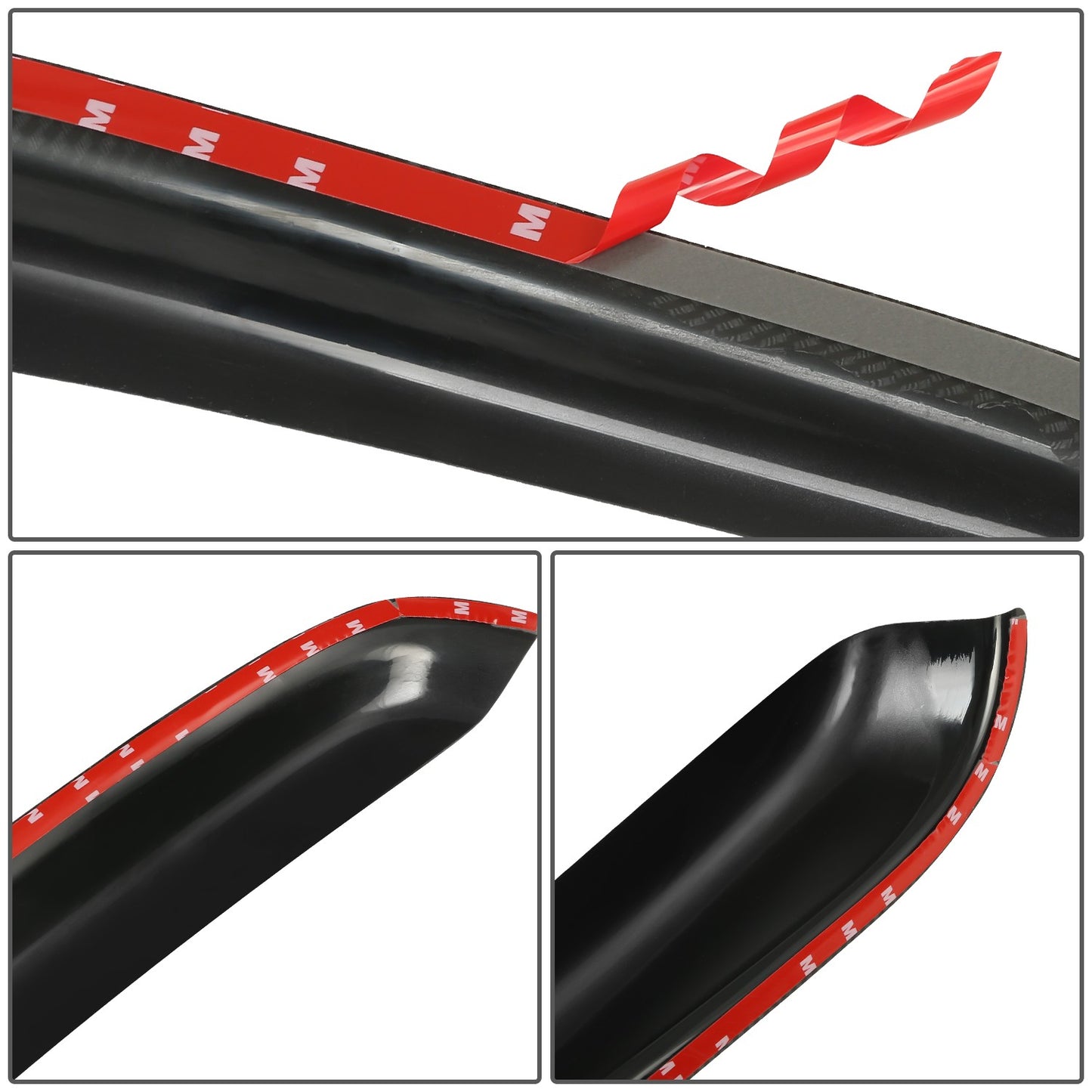 PROTECTOR DE VENTANA WINDOW VISORS - 95-04 TOYOTA TACOMA - FITS EXTENDED CAB MODELS - CARBON FIBER PATTERN STYLING - 4PCS - BLACK