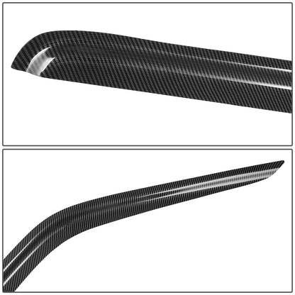 PROTECTOR DE VENTANA WINDOW VISORS - 00-04 NISSAN FRONTIER - FITS CREW CAB MODELS - CARBON FIBER PATTERN STYLING - 4PCS - BLACK