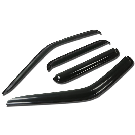 PROTECTOR DE VENTANA WINDOW VISORS - 00-04 NISSAN FRONTIER 4-DR - 4PCS - CREW CAB - DARK SMOKE