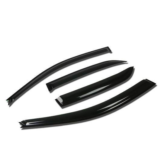 PROTECTOR DE VENTANA WINDOW VISORS - 02-07 MITSUBISHI LANCER - 4PCS - DARK SMOKE
