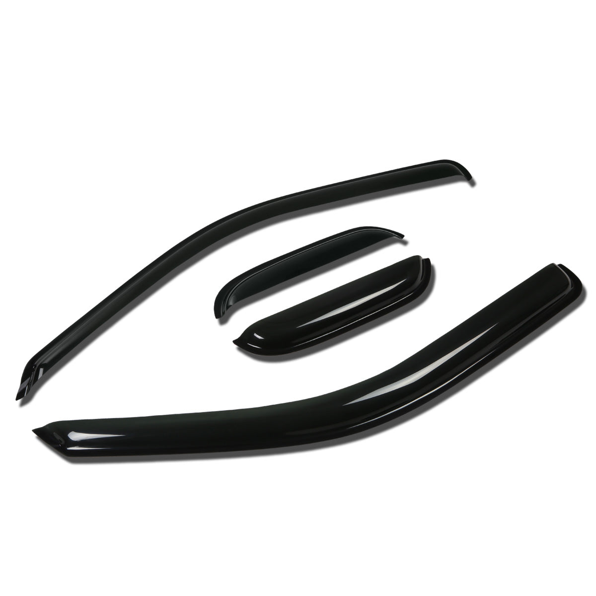 PROTECTOR DE VENTANA WINDOW VISORS - 04-11 CHEVY COLORADO, GMC CANYON - EXTENDED CAB - 4PCS - DARK SMOKE
