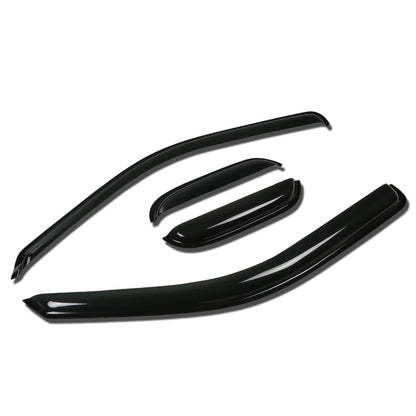 PROTECTOR DE VENTANA WINDOW VISORS - 04-11 CHEVY COLORADO, GMC CANYON - EXTENDED CAB - 4PCS - DARK SMOKE