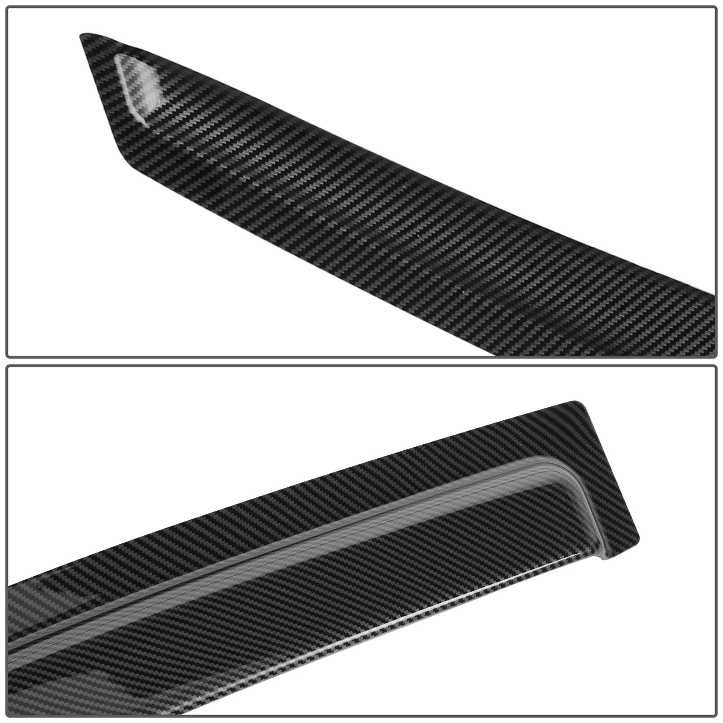 PROTECTOR DE VENTANA WINDOW VISORS - 10-13 MAZDA 3 - HATCHBACK - CARBON FIBER PATTERN STYLING - 4PCS - BLACK