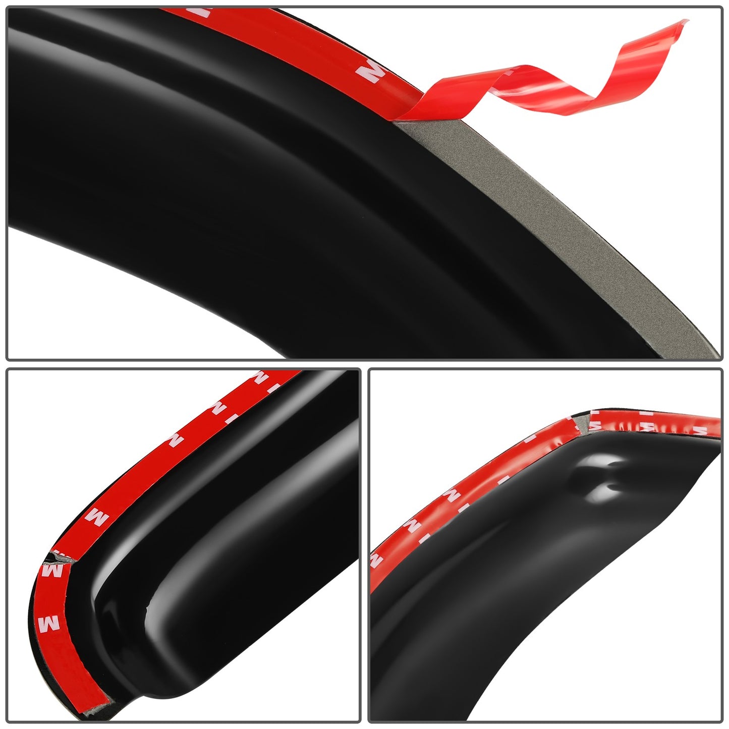 PROTECTOR DE VENTANA WINDOW VISORS - 05-15 NISSAN XTERRA - CARBON FIBER PATTERN STYLING - 4PCS - BLACK