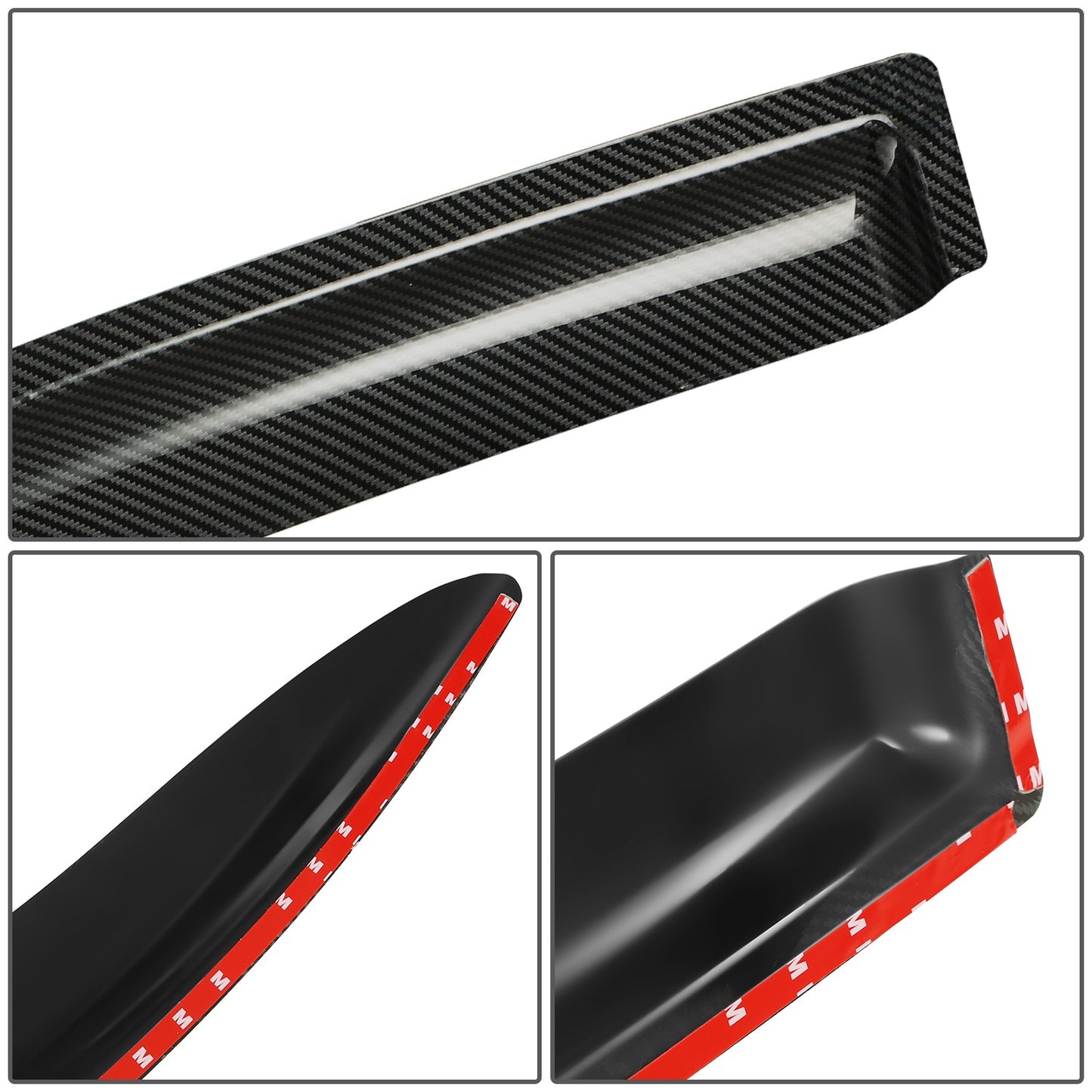 PROTECTOR DE VENTANA WINDOW VISORS - 05-10 PONTIAC G6 - CARBON FIBER PATTERN STYLING - 4PCS - BLACK