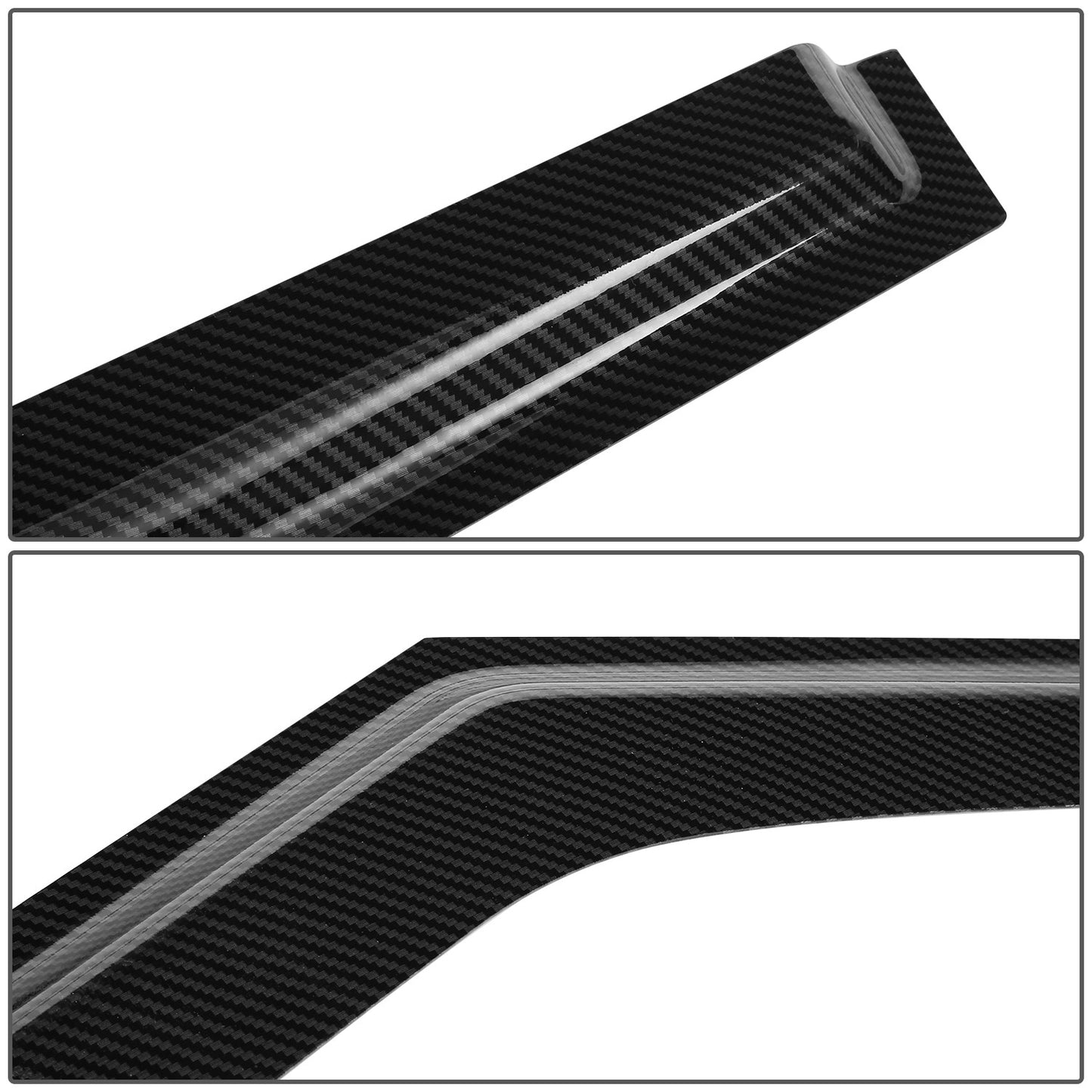 PROTECTOR DE VENTANA WINDOW VISORS - 10-13 KIA SOUL - CARBON FIBER PATTERN STYLING - 4PCS - BLACK