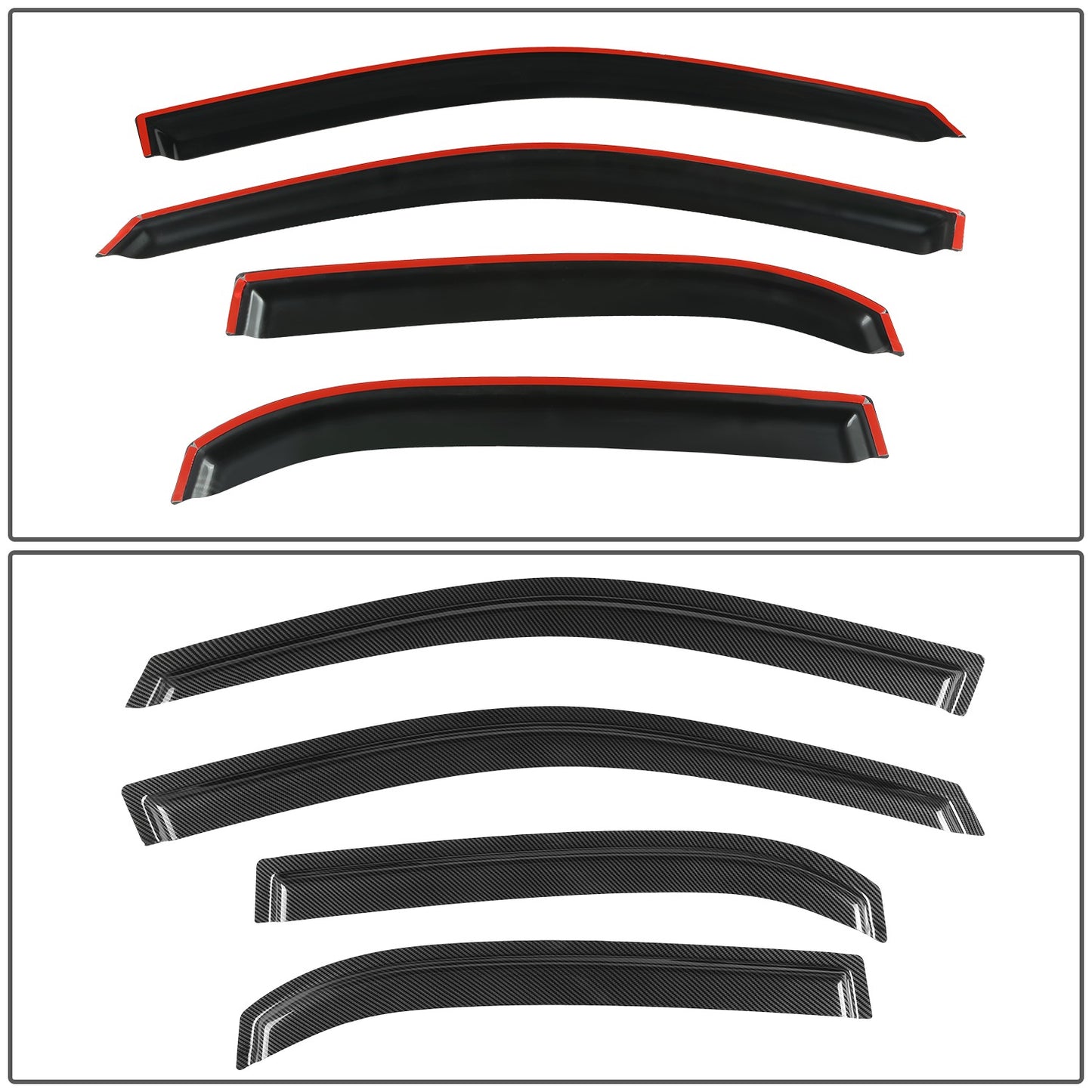 PROTECTOR DE VENTANA WINDOW VISORS - CHEVROLET EQUINOX 2010-2017 - 4PCS - SMOKE