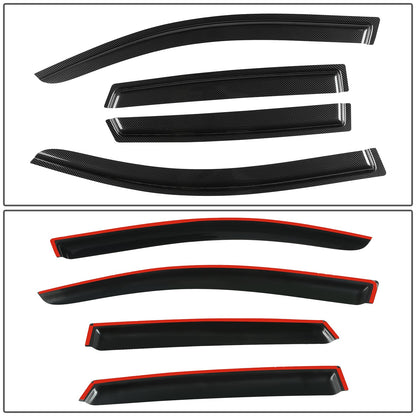 PROTECTOR DE VENTANA WINDOW VISORS - DODGE CALIBER 2007-2012 - 4PCS - SMOKE