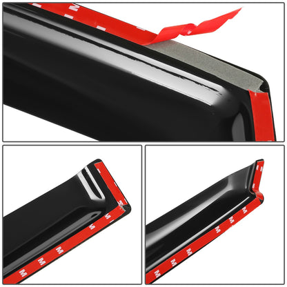 PROTECTOR DE VENTANA WINDOW VISORS - 03-08 PONTIAC VIBE / 03-08 TOYOTA MATRIX - CARBON FIBER PATTERN STYLING - 4PCS - BLACK