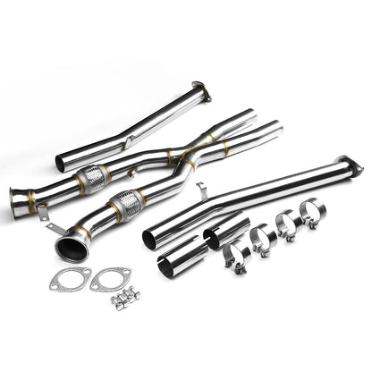 X-PIPE X-PIPE - EXHAUST - SS - 97-04 CHEVY CORVETTE C5 - 3" V-BAND INLET FLANGE