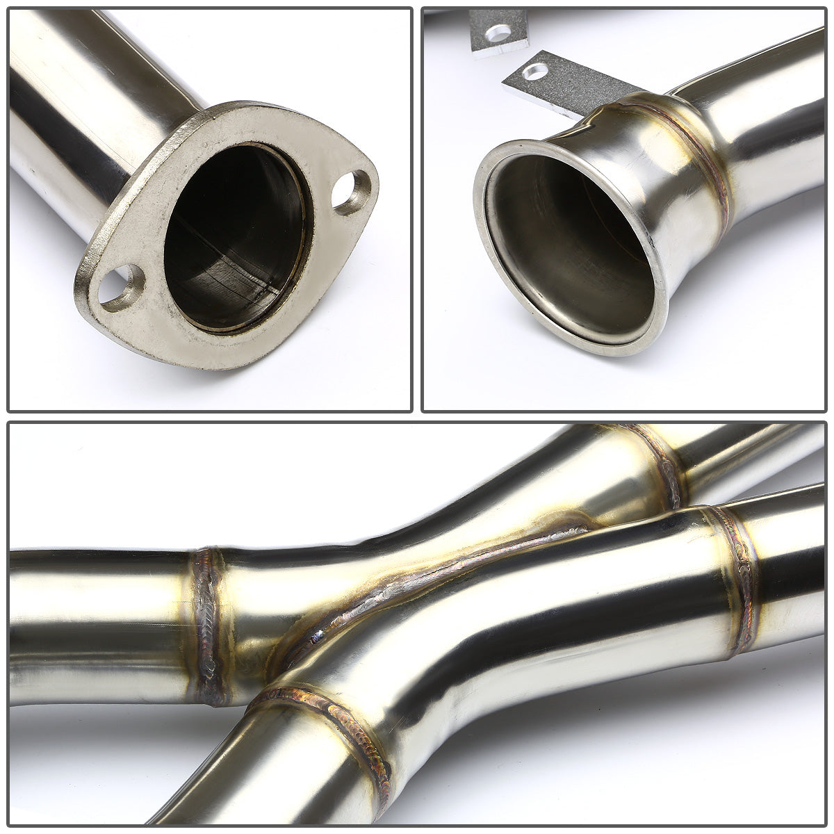 X-PIPE X-PIPE - EXHAUST - SS - 97-04 CHEVY CORVETTE C5 - 3" V-BAND INLET FLANGE