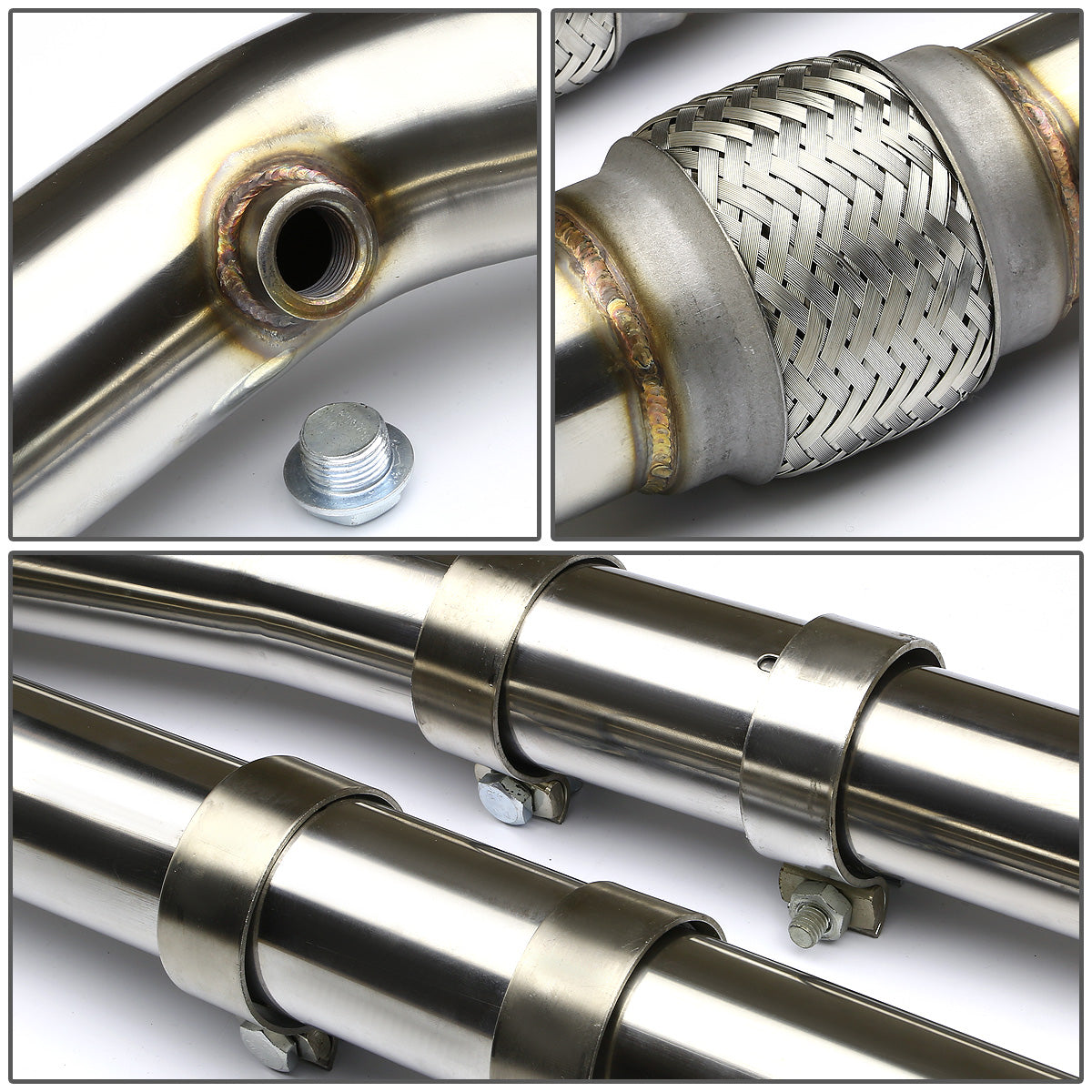 X-PIPE X-PIPE - EXHAUST - SS - 97-04 CHEVY CORVETTE C5 - 3" V-BAND INLET FLANGE