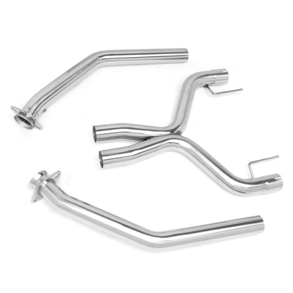 X-PIPE X-PIPE - EXHAUST - SS - 05-10 FORD MUSTANG 4.6L V8 - FITS OEM OR SHORTY HEADERS