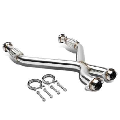 X-PIPE X-PIPE - EXHAUST - SS - 96-04 FORD MUSTANG 4.6L GT - FITS LONG TUBES W/ V-BAND FLANGE ONLY