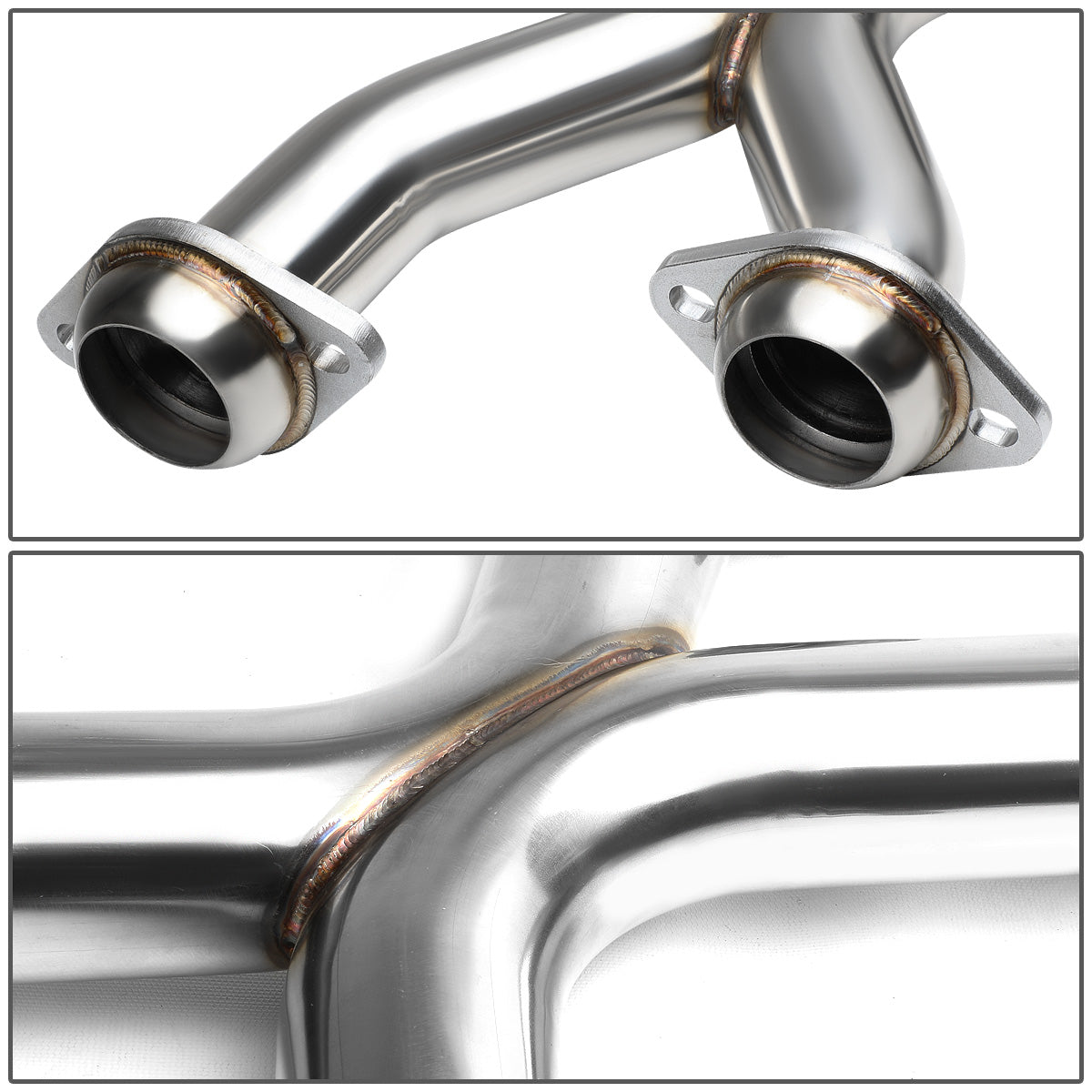 X-PIPE X-PIPE - EXHAUST - SS - 96-04 FORD MUSTANG 4.6L GT - FITS LONG TUBES W/ V-BAND FLANGE ONLY