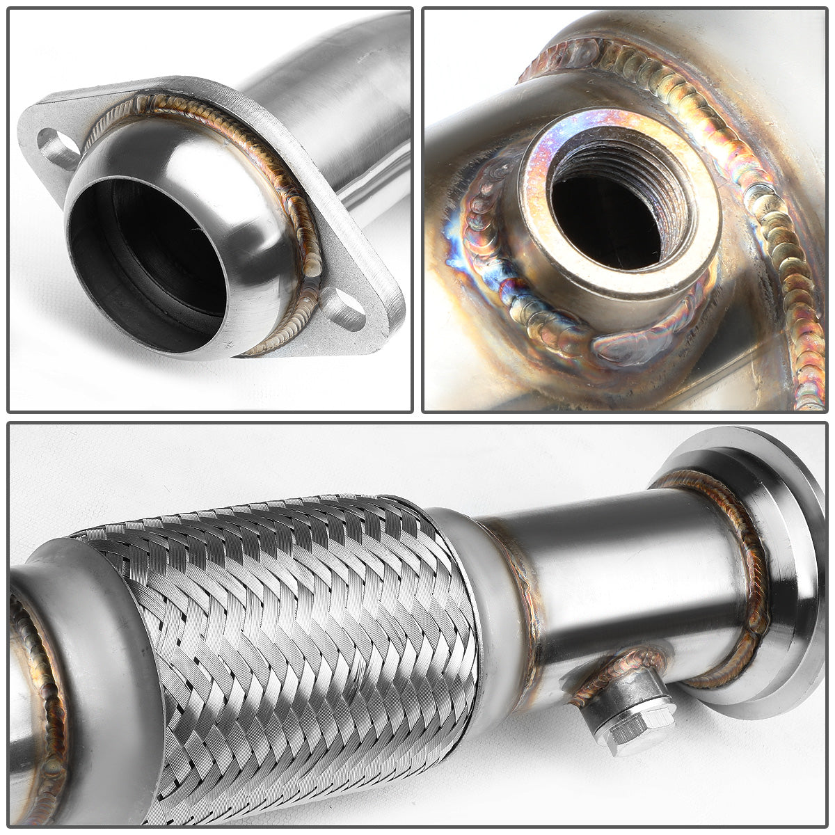 X-PIPE X-PIPE - EXHAUST - SS - 96-04 FORD MUSTANG 4.6L GT - FITS LONG TUBES W/ V-BAND FLANGE ONLY