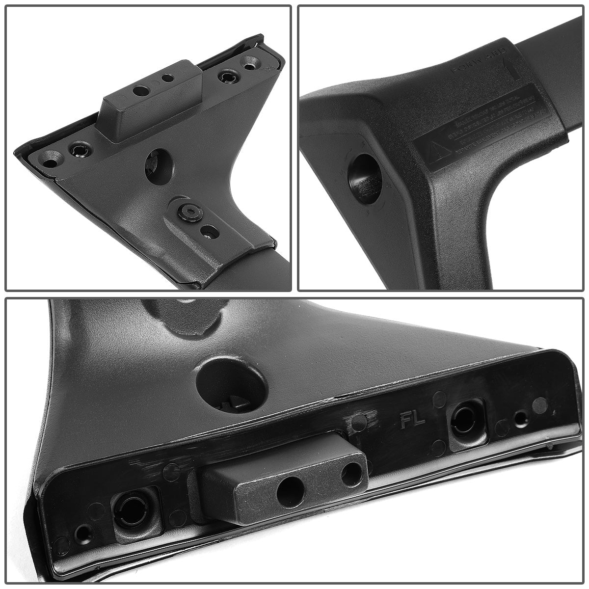 PORTAEQUIPAJE ROOF RACK CROSS BAR - 19-20 TOYOTA RAV4 - MOUNTS ONTO OEM ROOF RAILS - MATTE BLACK