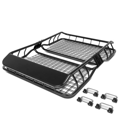 PORTAEQUIPAJE ROOF CARGO BASKET - 36" - W/ WIND FAIRING - BLACK