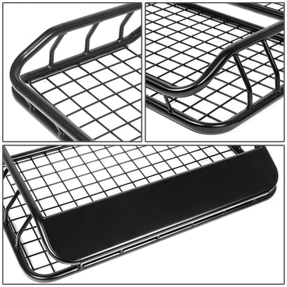 PORTAEQUIPAJE ROOF CARGO BASKET - 36" - W/ WIND FAIRING - BLACK