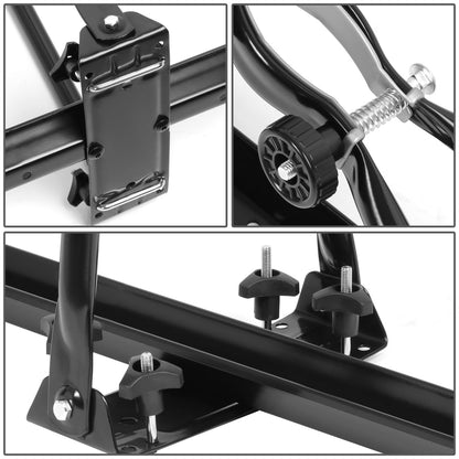 PORTAEQUIPAJE BICYCLE ROOF MOUNT RACK - UPRIGHT - W/ LOCK - BLACK