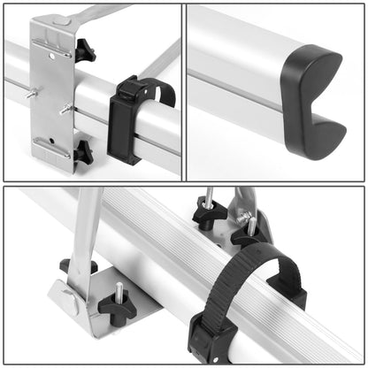 PORTAEQUIPAJE BICYCLE ROOF MOUNT RACK - UPRIGHT - W/ LOCK - GRAY
