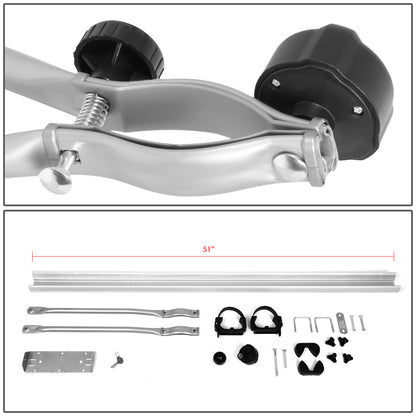 PORTAEQUIPAJE BICYCLE ROOF MOUNT RACK - UPRIGHT - W/ LOCK - GRAY