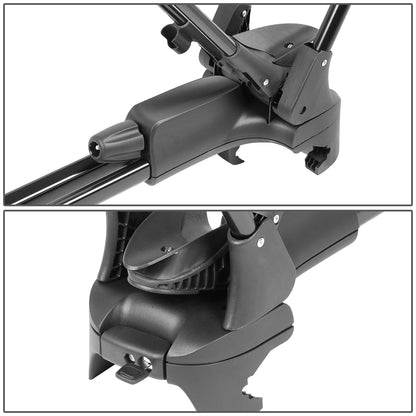 PORTAEQUIPAJE BICYCLE ROOF MOUNT RACK - WHEEL-ON - W/ LOCK - BLACK