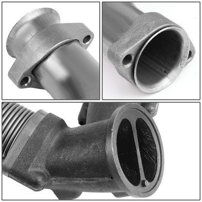 PORTAEQUIPAJE EXHAUST UP-PIPE - STAINLESS STEEL - 2003 FORD E-350 E-450 / 95-98 FORD E-350 ECONOLINE - 95-02 FORD E-350 ECONOLINE CLUB WAGON / 99-03 FORD E-350 F-250 F-350 F-450 F-550 SUPER DUTY / 00-02 FORD E-450 ECONOLINE SUPER DUTY / 1999 FORD