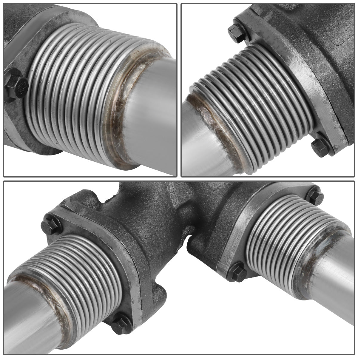 PORTAEQUIPAJE EXHAUST UP-PIPE - STAINLESS STEEL - 2003 FORD E-350 E-450 / 95-98 FORD E-350 ECONOLINE - 95-02 FORD E-350 ECONOLINE CLUB WAGON / 99-03 FORD E-350 F-250 F-350 F-450 F-550 SUPER DUTY / 00-02 FORD E-450 ECONOLINE SUPER DUTY / 1999 FORD