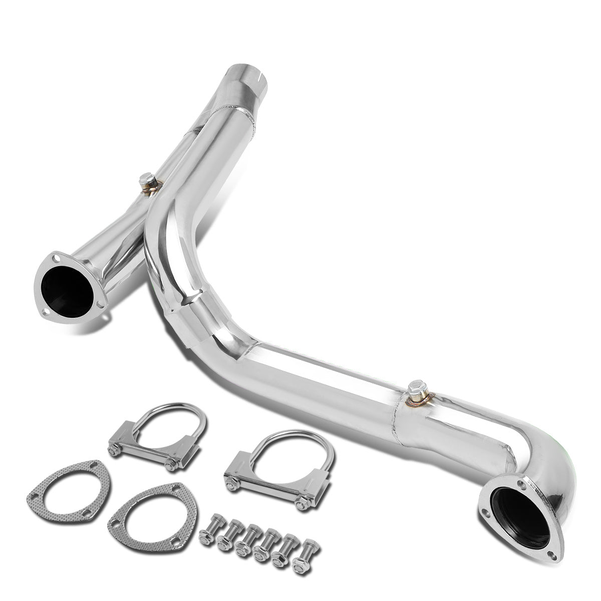 nan Y-PIPE EXHAUST - STAINLESS STEEL - 09-14 DODGE RAM 1500 5.7L V8 - FITS AUTOMATIC TRANSMISSION MODELS ONLY - FITS 2WD/ 4WD MODELS ONLY - FITS LONG TUBE HEADERS ONLY - REQUIRES CUTTING OF EXISTING EXHAUST FOR INSTALLATION