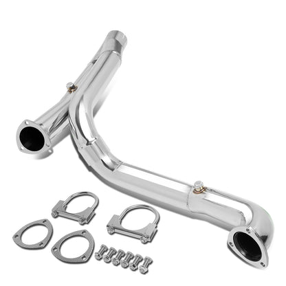 nan Y-PIPE EXHAUST - STAINLESS STEEL - 09-14 DODGE RAM 1500 5.7L V8 - FITS AUTOMATIC TRANSMISSION MODELS ONLY - FITS 2WD/ 4WD MODELS ONLY - FITS LONG TUBE HEADERS ONLY - REQUIRES CUTTING OF EXISTING EXHAUST FOR INSTALLATION