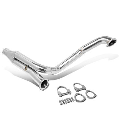 nan Y-PIPE EXHAUST - STAINLESS STEEL - 09-14 DODGE RAM 1500 5.7L V8 - FITS AUTOMATIC TRANSMISSION MODELS ONLY - FITS 2WD/ 4WD MODELS ONLY - FITS LONG TUBE HEADERS ONLY - REQUIRES CUTTING OF EXISTING EXHAUST FOR INSTALLATION