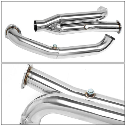 nan Y-PIPE EXHAUST - STAINLESS STEEL - 09-14 DODGE RAM 1500 5.7L V8 - FITS AUTOMATIC TRANSMISSION MODELS ONLY - FITS 2WD/ 4WD MODELS ONLY - FITS LONG TUBE HEADERS ONLY - REQUIRES CUTTING OF EXISTING EXHAUST FOR INSTALLATION