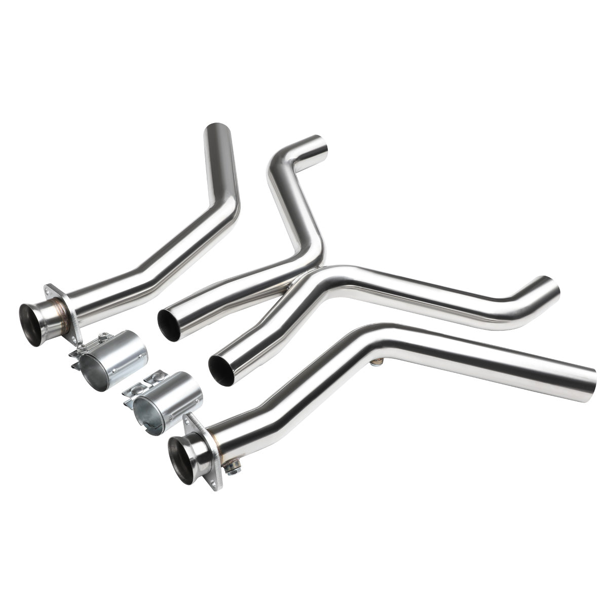 nan X-PIPE - EXHAUST - SS - 11-14 FORD MUSTANG 3.7 V6 - FITS ORIGINAL OR SHORTY HEADERS